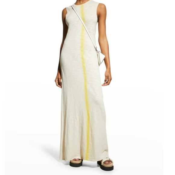 ATM Sleevless Spray Painted Jersey Maxi Dress - Picture 8 of 15